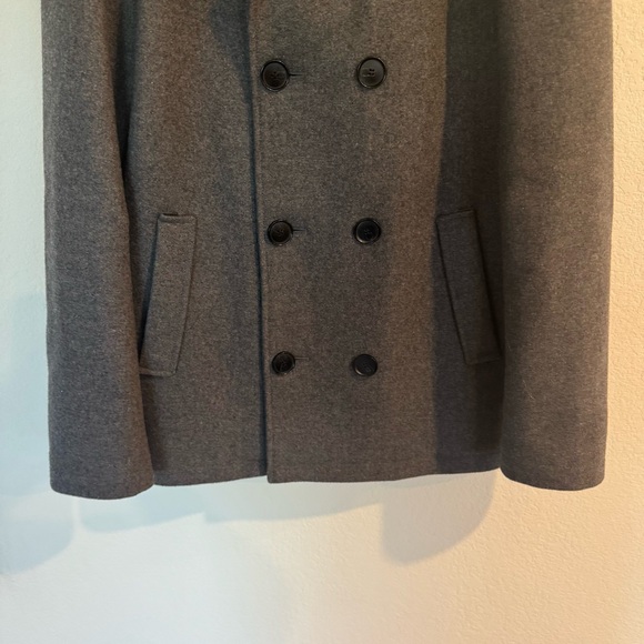 7 For All Mankind Wool Pea Coat SZ M - Picture 3 of 5